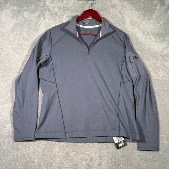 Arcteryx 1/4 Zip Womens XL Rho Zip Neck Pullover Stratus - Picture 1 of 10